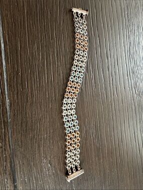 Marilyn & Co 925 sterling silver and multicolor gem stone bracelet & earrings